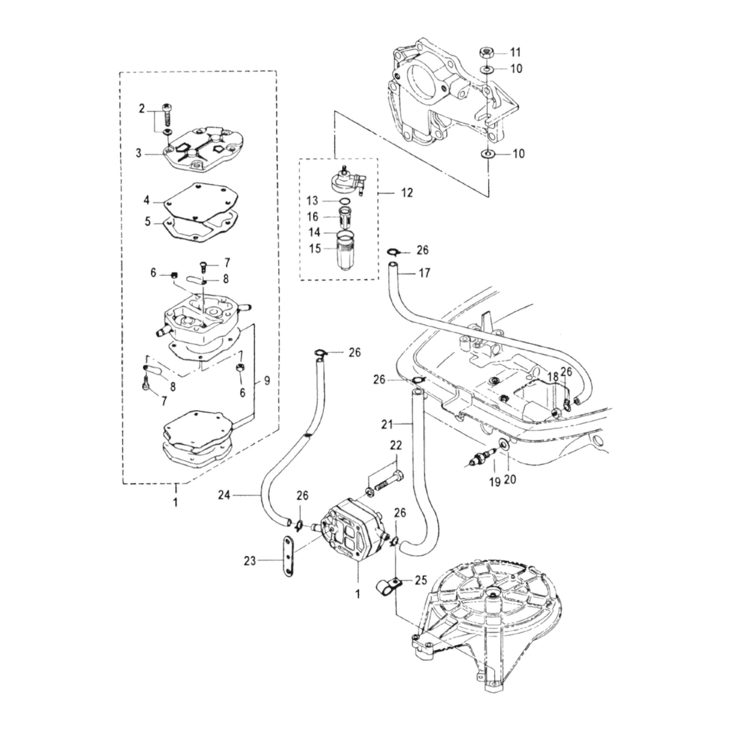 Male Fuel Connector -  Fuel Pump #19